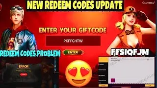 New redeem codes update |Redeem codes problem solved - Free fire pakistan server redeem code