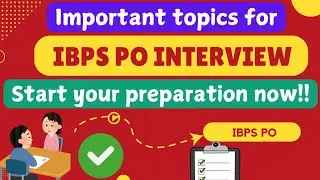 TOP 20 Most Important Interview Topics You Can't Skip‼️|| IBPS PO Interview 🔥💯 || Pink Speaks ||