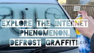 Crazy artist invents and explains Defrost Graffiti
