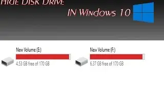 How to Hide Disk Drive Using Gui and Command Prompt in Windows 10