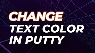 Change text color in putty