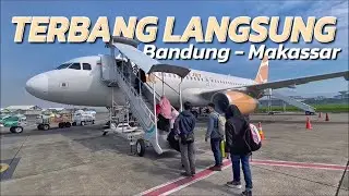 OLD ROUTE RESURRECTS!! Super Air Jet Direct Flight Bandung - Makassar | Airbus A320-200 PK-SGA