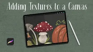 Add texture to your art in Procreate! Get some free brushes too!