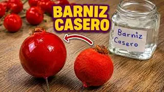 COMO HACER  BARNIZ CASERO /súper brillante y súper rápido de hacer/