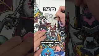 Day 22 Drawing EVERY Brawl Stars Skin - Star Shelly