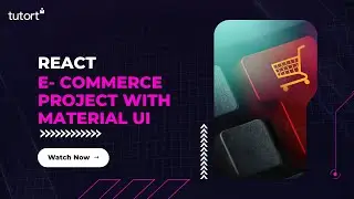 Create an E-Commerce Site In Minutes with Material UI and React | React Tutorials | Tutort Academy