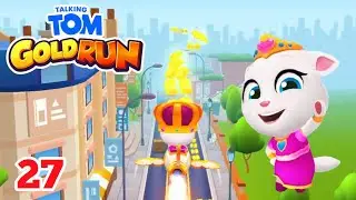 Talking Tom Gold Run Gameplay Walkthrough Part 27 (Android/iOS) Princess Angela - Full Screen