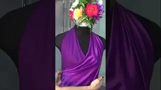 Dress for summer without a pattern and without cutting the fabric / Detailed video at the link 👆🏻👆🏻