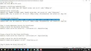 HOW TO install and config pods end to end encryption between server and client with microk8s ubuntu