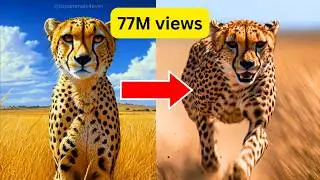 How I Create Viral AI-Powered Top 10 Animal Shorts (Step-by-Step Guide) 🤖🐆