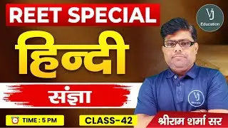 42) REET Hindi Online Classes 2024 | संज्ञा | Teaching exam 2024 | VJ Education Jaipur