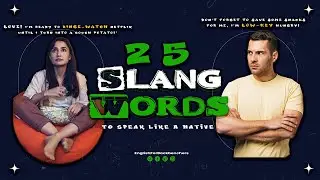 25 Slang Words To Speak Like A Native #ytshorts #ytshort #english