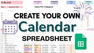 How to Create a Calendar in Google Sheets | Automatic Dynamic | Step-by-Step Tutorial for Beginners