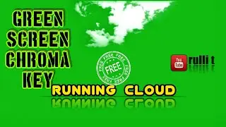 Green Screen - RUNNING CLOUD ☁ animation 🔊