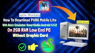 PUBG Mobile Lite Download On SmartGaGa Emulator || 2GB RAM PC 100% Work