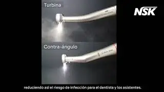 Contra-ángulo vs turbina NSK - protección COVID 19 Odontología
