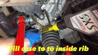 Kawasaki Teryx KRX 1000 Rear Differential Oil Change.