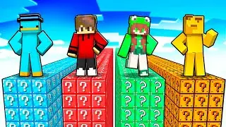 Sobreviviendo en LUCKY BLOCKS GIGANTES!