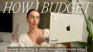 HOW I BUDGET FOR A NEW MONTH 💸 saving & investing + my $4,000 budget routine! (July Money Reset)