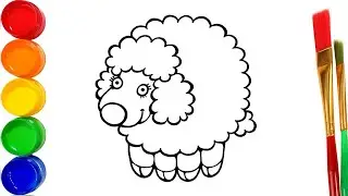 Sheep Drawing for kids | How to draw a sheep