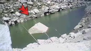 Çine Baraj Gölünde  Sabit Kameradan Balığın Oltaya Vuruş Anı  12 07 2023