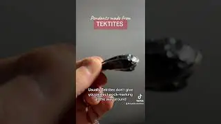 black TEKTITE pendants (#tektite #pendants #crystals)