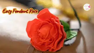 How to make Easy Fondant Rose | Cake Decoration Tutorial
