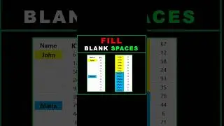 How to Fill Blank Spaces in Excel