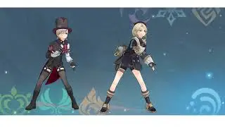 [MMD Genshin Impact]Lyney e Freminet-The Magic Bomb (PUBG Victory Dance)