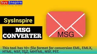MSG Converter Software by SysInspire
