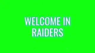 Free Greenscreen | Welcome In Raiders #twitch #greenscreen #streamer #raiders #fyp #free #effects