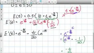 Optimization with Exponential Functions Grade 12 Calculus and Vectors Lesson 5 3 7 19 13)