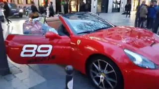 Ferrari/Феррари на Елисейских полях за 99€.