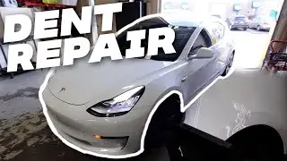 Tesla Model 3 | NASTY!!😮Extreme Paintless Dent Repair l Dentless Touch