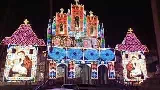 Ollur Perunnal Illumination at Church