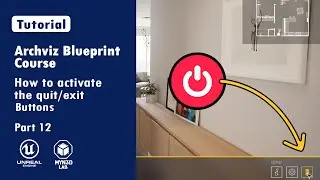 Archviz Blueprint Creation With UE5 | How to activate Quit/Exit Button  | Part 12