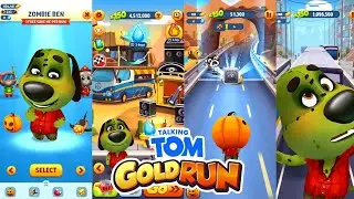 Non-Stop Run: Talking Tom Gold Run | Fun Run With Zombie Hank | Grow and Go Event💧| Android Game
