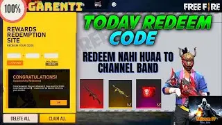 Free Fire Redeem code Today 26 July l FF Redeem Code l RedeemCode For M1887 Skin And Poker MP40