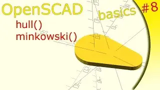 OpenScad tutorial basics 8 [German audio version] hall, minkowski