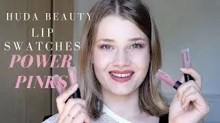 NEW HUDA BEAUTY LIQUID MATTE MINI'S | LIP SWATCHES! - POWER PINKS