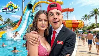 I'm inviting my crush to my water park! Waterpark Simulator #4