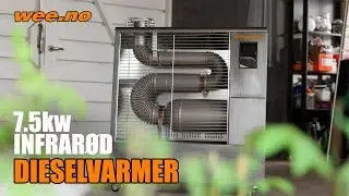 Byggvarmer Infrarød 7,5 kw Dieselvarmer