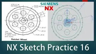 NX Sketch Practice - 16