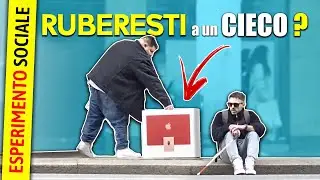 RUBERESTI oltre 1000€ a un CIECO ? | Esperimento Sociale