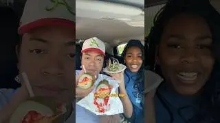 Trying a Pickle Sandwich