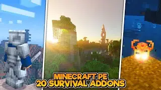 20 Addons/Mods Survival Minecraft PE | Akan Membuat MCPE Kalian Menjadi Lebih Baik - MCPE 1.20