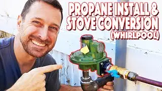 Installing Propane Gas Line In House And Converting Our Natural Gas Stove To LP