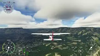 Cessna 152 landing with heavy cross winds at Sedona || Landing Challenge