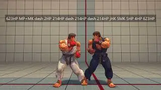 [SF4REMIX] Ryu Basic Combos (B25)