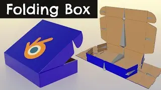 Modeling 3D Mockup And Folding Box Packaging Animation | Blender 4.1 Tutorial